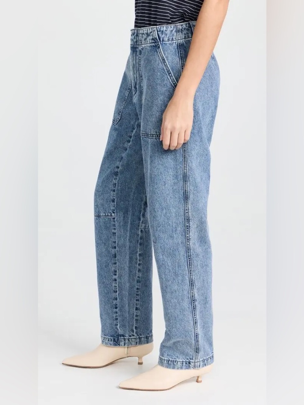 rag & bone Leyton Straight Leg Jeans relaxed fit denim - Picture 5 of 11